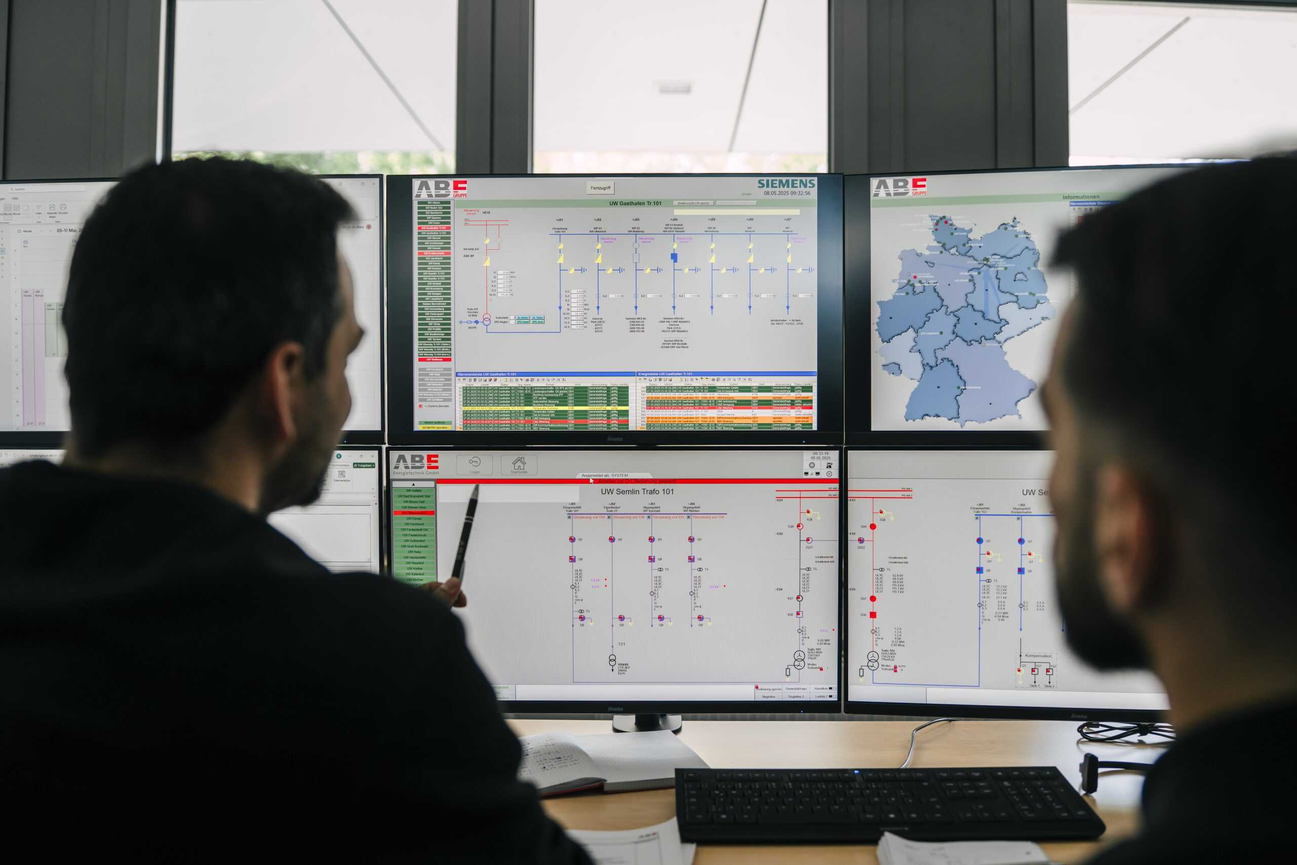 Leistungsstarke Überwachungssysteme für Energie- und Stromnetze bei ABE-Gruppe.