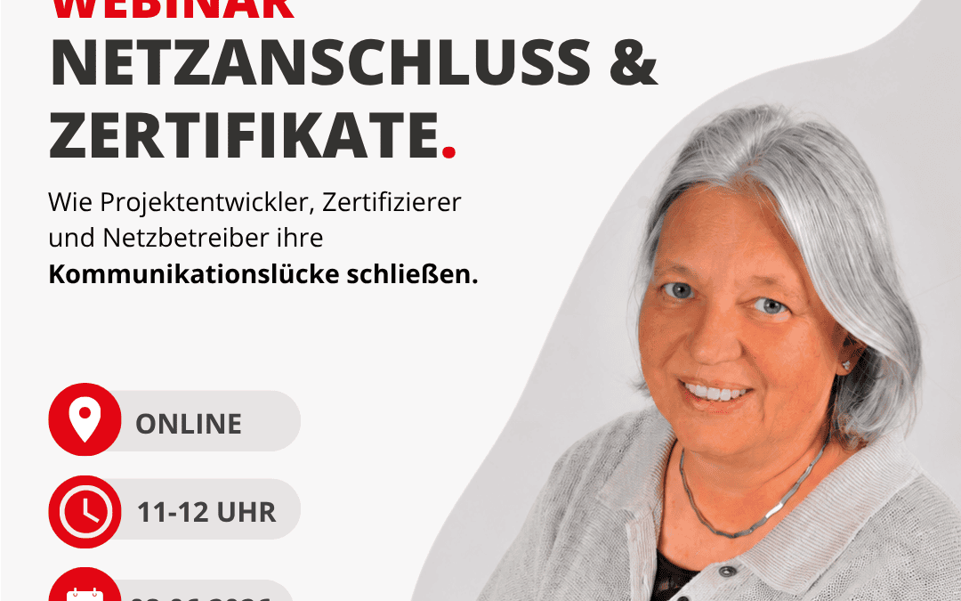 ABE Gruppe beim E-World Live-Webinar: Netzanschluss und Zertifikate